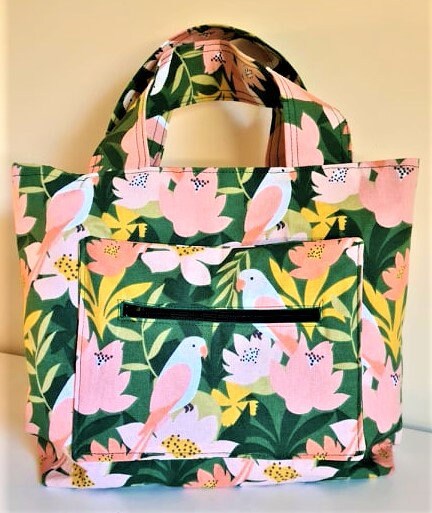 Zipper Pocket Tote Bag